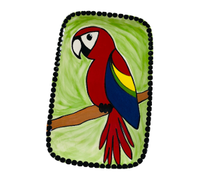 Westminster Scarlet Macaw Plate