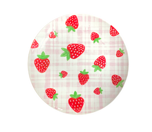 Westminster Strawberry Plaid Plate