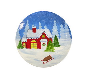 Westminster Christmas Cabin Plate