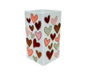 Westminster Quilted Heart Vase